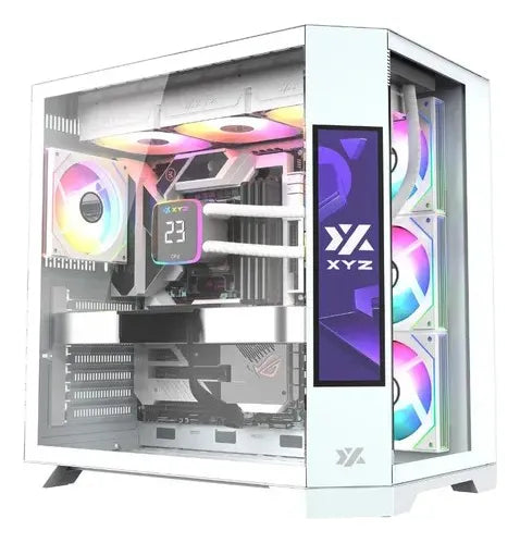Gabnete Xyz Neutron White 4fans A-rgb 120mm Controlador Dual Blanco