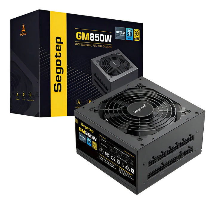 Fuente De Poder Full Modular 850w 80 Plus Gold Segotep Color Negro