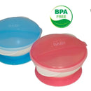Plato Antiderrame Chupa Para Bebes + Cuchara Silicona Y Tapa Color