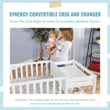 Cuna Convertible Y Cambiador Blanco Desmontable Jpma 1 Pulga