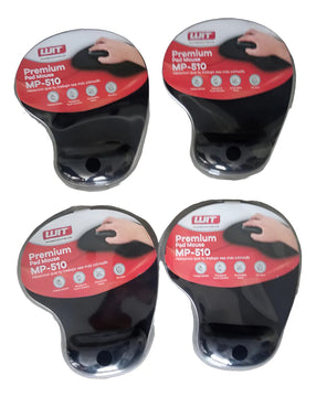 Pad Mouse Con Gel Ergonómico Wit Premium Negro