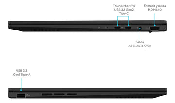 Portátil Asus Zenbook Um3406 Ryzen 7 8840hs 16gb 1tb Oled 14 Negro