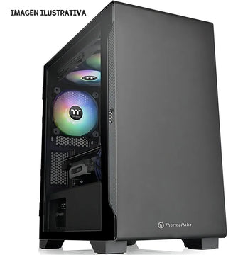 Gabinete para computadora de escritorio Thermaltake S100 CA-1Q9-00S1WN-00 CA-1Q9-00S1WN-00 negro