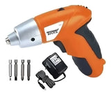 Destornillador Inalambrico Electrico 4 Accesorios Luz - Naranja