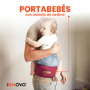 Cargador Canguro Ergonómico Para Bebes Niños De 0 A 4 Años Vinotinto Innovo