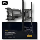 Soporte Televisor Tv 32 75 Pulgadas Doble Brazo Fino Grueso Negro
