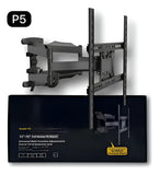 Soporte Televisor Tv 32 75 Pulgadas Doble Brazo Fino Grueso Negro