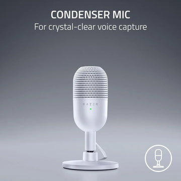 Micrófono Razer Seiren V3 Mini Ultra Compacto Usb Color Blanco
