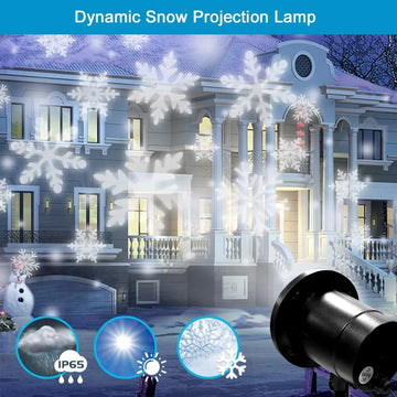 Proyector De Luz Led Navidena Con Efecto Nieve Automatico