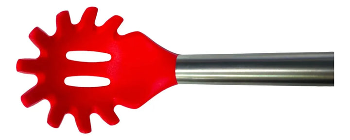 Utensilio De Cocina Cuchara Espagueti En Silicona Rojo