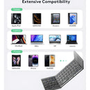 Mini teclado Bluetooth plegable ultrafino con panel táctil Genérica B033 Gris oscuro