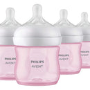 Philips Avent Biberón Con Boquilla Natural Rosa Pack De 4 Un Color Rosado Biberón Ventilado