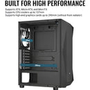 Chasis Caja Gamer Aerocool Falcon Rgb Vidrio 4 Fans Argb Color Negro
