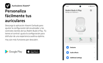 Auriculares Xiaomi Redmi Buds 6 Play Color Blanco