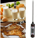 Termometro Digital De Cocina Pinche Alimentos Y Liquidos Color Negro