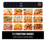Air Fryer Horno Tostador Freidora De Aire 12en1 Cocina Plateado