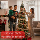Arbol De Navidad Vermont 1.80m 377 Puntas Gio Home Pino Navideño Look Natural Base Metalica Artificial Para Decoracion Con Bolas Adornos Extensiones Cintas Bombillos Botas Campanas Luces Estrella Noel