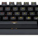 Teclado Dragonborn K630 Qwerty Red Negro Con Luz Rgb Españo Idioma Español Latinoamérica Color Del Teclado Negro