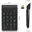 Mini Teclado Numérico Inalámbrico 19 Teclas Usb Mac Y Pc