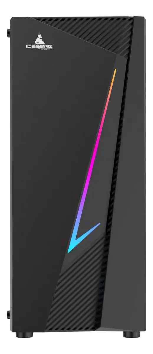 Chasis Gamer Iceberg Flux Elite Argb 1 Fan Iceberg Negro