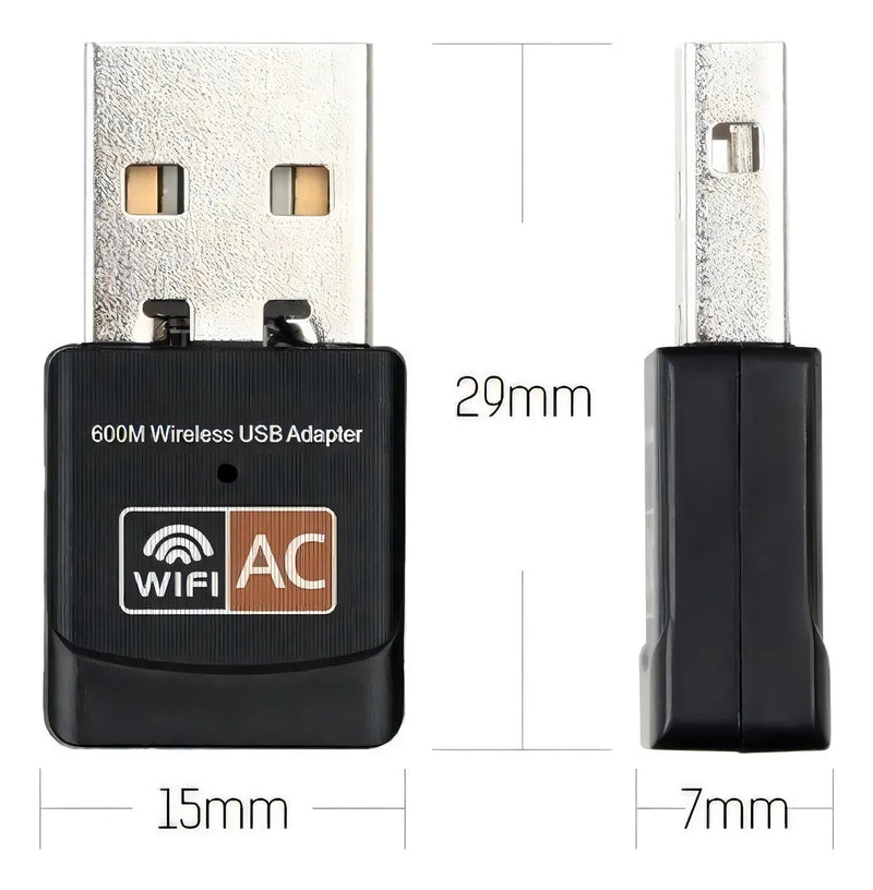 Adaptador Wifi Usb Ac Doble Banda Dual 2.4 Y 5 Ghz + Rapido