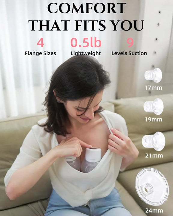 Mompinke S12 - Bomba De Lactancia Portatil, Manos Libres, 2