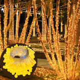 Instalacion Navideña Espiga Bola Correcaminos X300 Led 6mt Amarillo