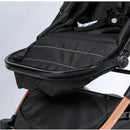 Coche Moisés Para Bebe Lujo 0 A 4 Años Ultra Liviano Color Negro - Azul Chasis Cobre