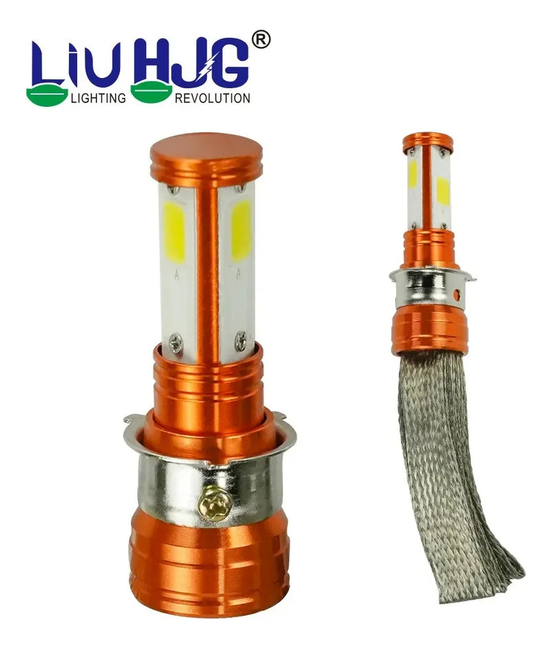 Bombillo Farola Led 8000lm Disipador Calor Motos Ac/dc 12v