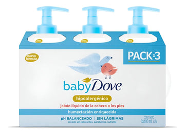 Jabón Líquido Bebé 3 Uni/400 Ml