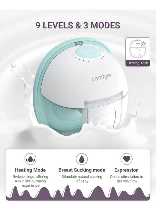 Extractor De Leche Calentado Manos Libres Con Succión