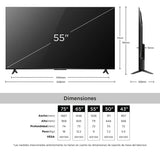 Televisor TCL 55" V6C LED 4K Smart TV Google Negro