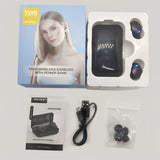 Audífonos Inalambricos Bluetooth F9-5 Tsw Powerbank Batería Color Negro