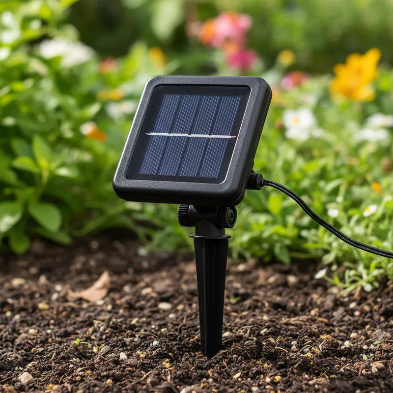 Extension Navideña Multicolor Recarga Solarmente 100 Led