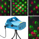 Proyector 6 Figuras Laser Verde Rojo Audioritmico Soporte Rojo/verde