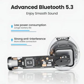 Haylou Audífonos In-ear Inalámbricos, Bluetooth 5.3, Negro, X1 Neo True