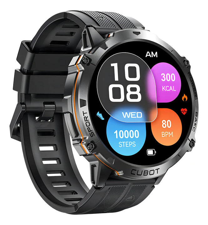 Cubot Smartwatch Reloj Inteligente X3 Bluetooth Llamada 1.73 Impermeable Negro