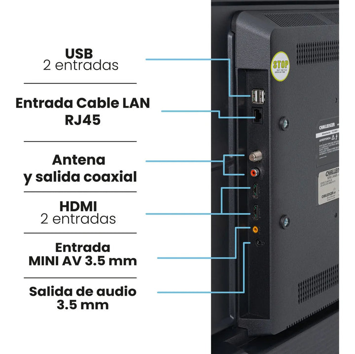 Televisor Challenger 40 Android Led Full Hd 40tg81