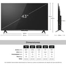 Tv Tcl 43 Pulgadas 109 Cm 43v6c 4k-uhd Smart Tv Google