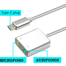 Adaptador De Sonido Tipo C - Plug Microfono- Plug Audifonos