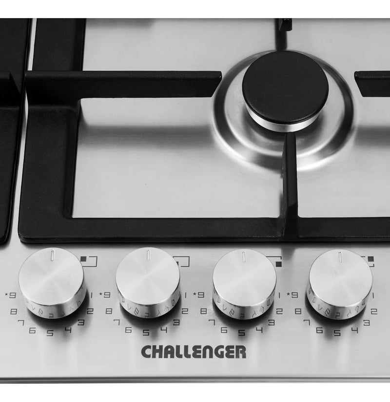 Estufa De Empotrar Challenger Acero 4 Puestos Sv 6860 Ei