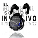Audífonos Innovo PodsPRO Bluetooth Inalámbricos Negro con Micrófono y Luz LED