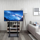 Soporte Pedestal Ruedas 32 A 70/max 50kg Tv Móvil Carrito Color Negro