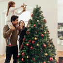 Arbol De Navidad Frondoso De Lujo 210cm Tupido 1110 Ramas Color Verde