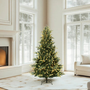 Garveehome Mini Arbol De Navidad Artificial Preiluminado De