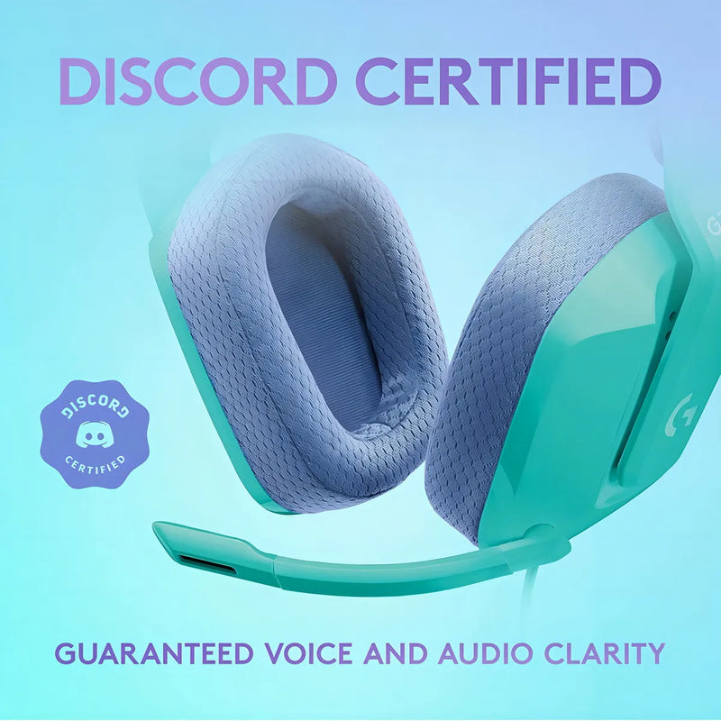 Fone de ouvido over-ear sem fio Logitech G G Series G335 981-001023 mint