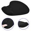 Mousepad Tapete Ergonomico Antideslizante Descanso Muñeca Color Negro