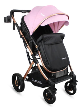 Coche De Bebé Bebesit Gold Lx Tipo Moisés Rosado Chasis Negro