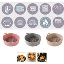 Bandeja Protectora De Silicona Para Freidora De Aire Beige