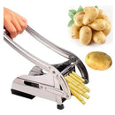 Cortador De Papas Fritas Verduras De Acero Inoxidable Plateado